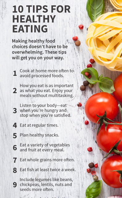 Tips For Healthy Eating