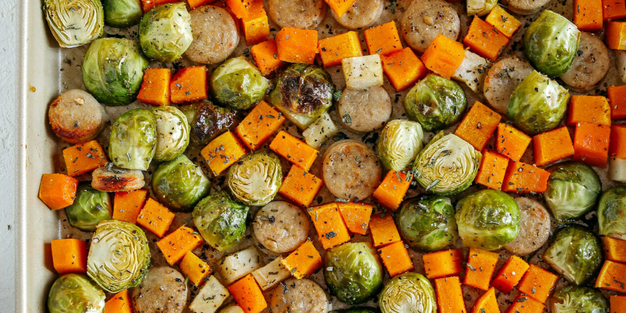 Harvest Sheet Pan Sausage and Veggies