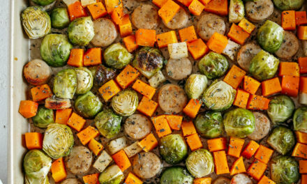 Harvest Sheet Pan Sausage and Veggies