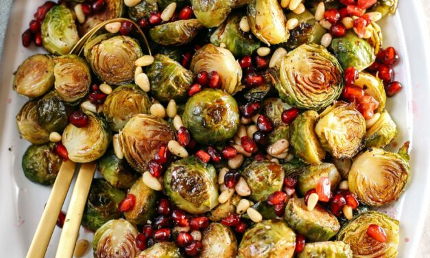 Pomegranate Glazed Brussels Sprouts