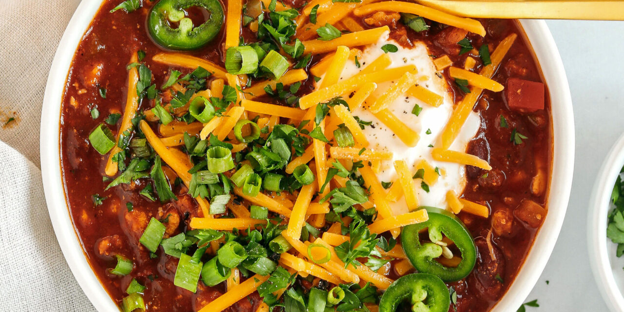 The BEST Healthy Turkey Chili